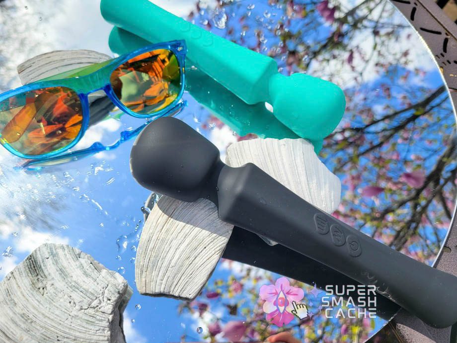Rock Candy Sweetensity Wand vs. black EdenFantasys Sleek Power Wand comparison