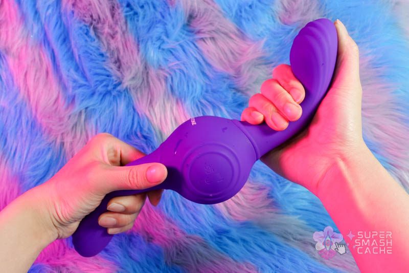Playing with the Evolved Novelties Gyro Vibe — a double-ended vibrator that looks like a Bop It