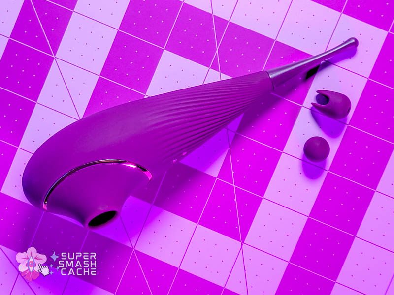 Funnze Clit Torture & Bondage Kit Review 7 Purple pinpoint clitoral massager with silicone attachments