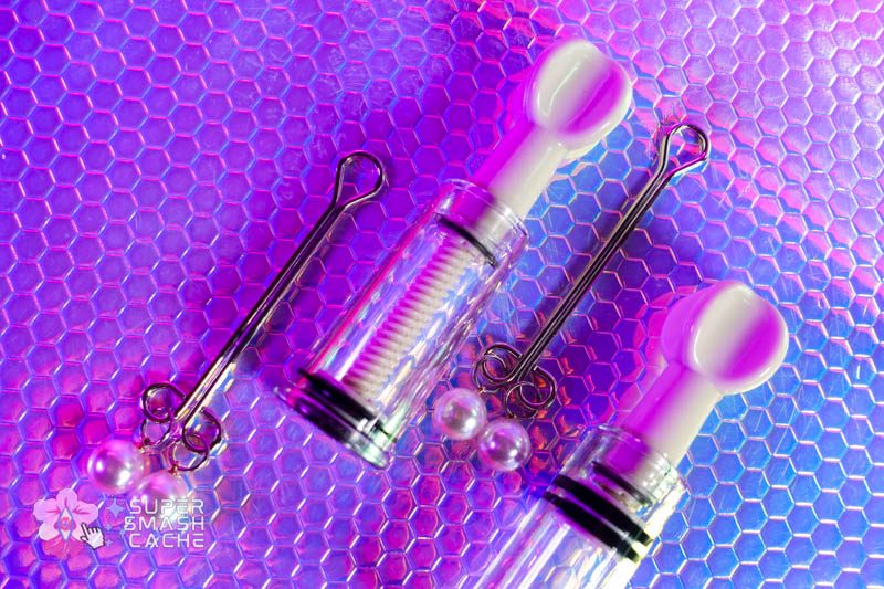 Funnze Clit Torture & Bondage Kit Review 8 nipple clamps and twisting suckers
