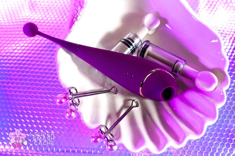Funnze Clit Torture & Bondage Kit Review 2 Clitoral massager, nipple suckers, and beaded clamps