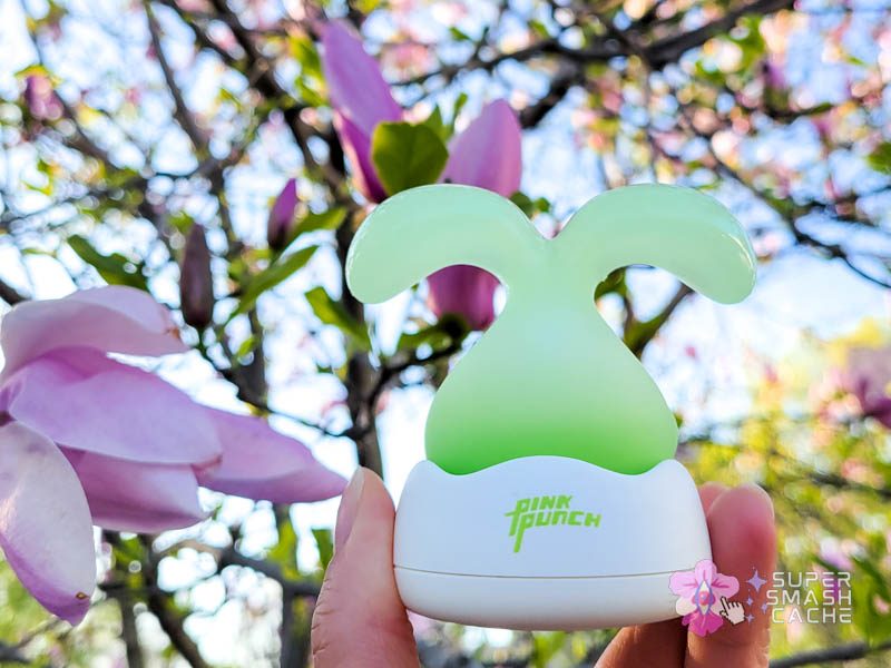 Pink Punch Dream Bunny Review: Air Pulse Finger Vibe 8 Pink Punch Dream Bunny air pulse massager in USB-C induction charging dock