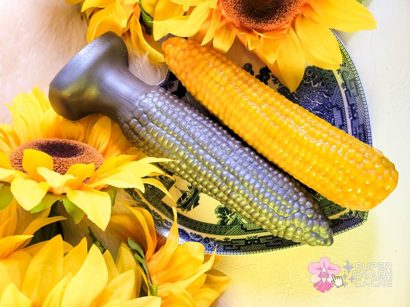 SquarePegToys Cob A Squat vs. SelfDelve Corn on the Cob silicone dildos