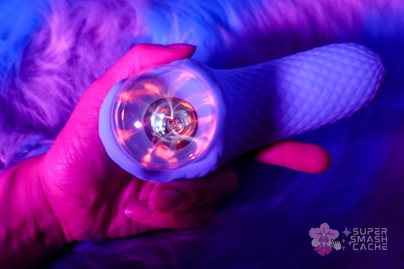 The Orb Vibrator Review: PLASMA RAYS & Dual Motors?! 2 Hand holding a plasma ball vibrator