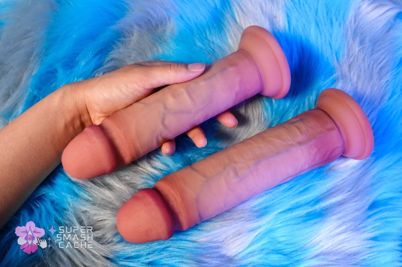 Solina Mega XL and XXL veined ultra-realistic dual-density dildos