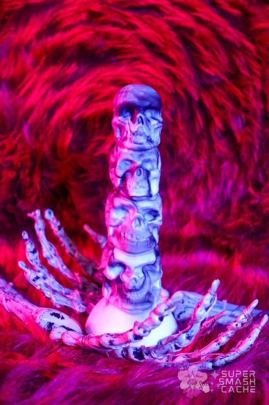 Creature Cocks Tower of Doom stacked skull silicone dildo from XR brands