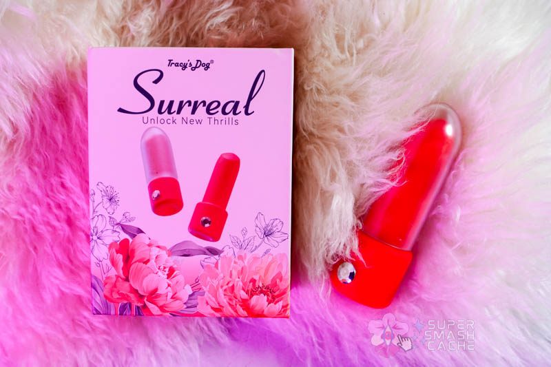 Tracy's Dog Surreal packaging for lipstick bullet vibrator with Bluetooth control