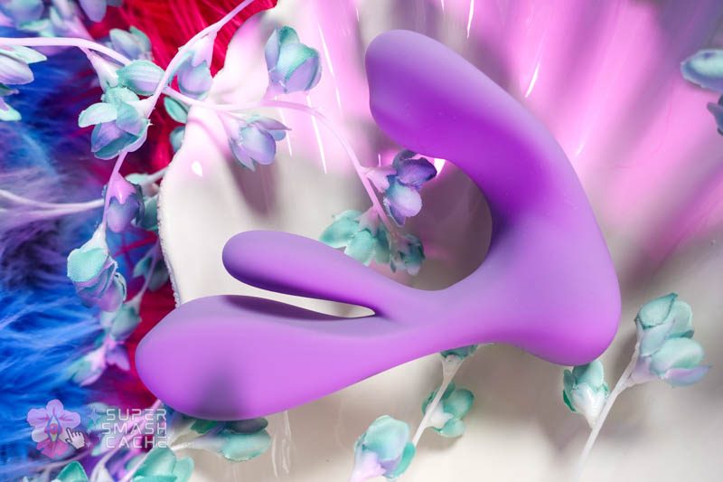 Tracy's Dog Swirlii gyrating rabbit vibrator side view in dish
