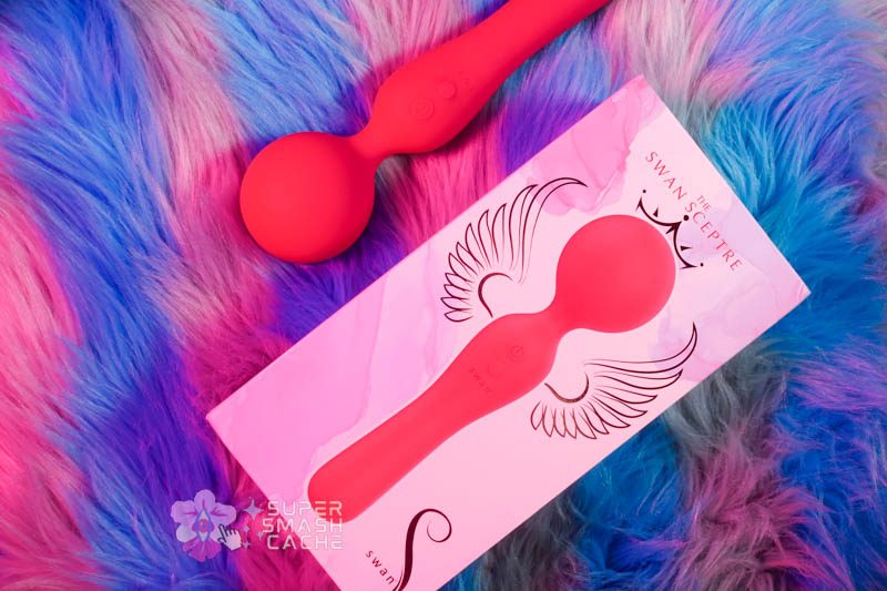 BMS Factory Swan Sceptre Wand and packaging