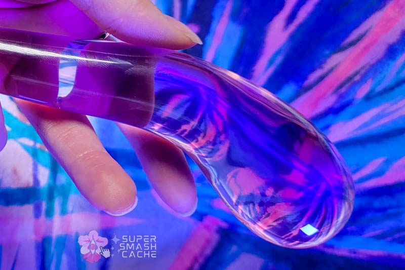 Dillenia Gama Review: 9.7" Glass Glizzy for Dreamy Deep Dicking 12 JimmyJane Dillenia Gama G-spot dildo head