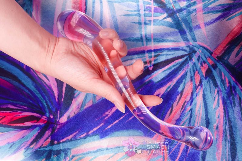 Beginner-Friendly Dildos: THE SOUL-SNATCHING STARTER PACK For All Your Hot Spots 4 JimmyJane Dillennia Gama S-curved glass dildo for cervix massage and G-spot