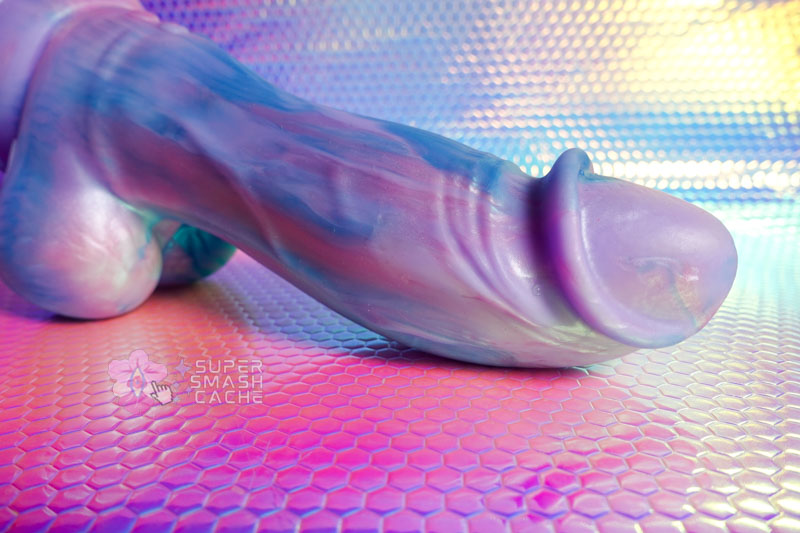 3 Colossal Cocks Compared: Mythical vs. Dr. Brody vs. VixSkin Bronco X Review 11 Evolved Mythical firm girthy silicone vibrating massager with defined head and foreskin textures