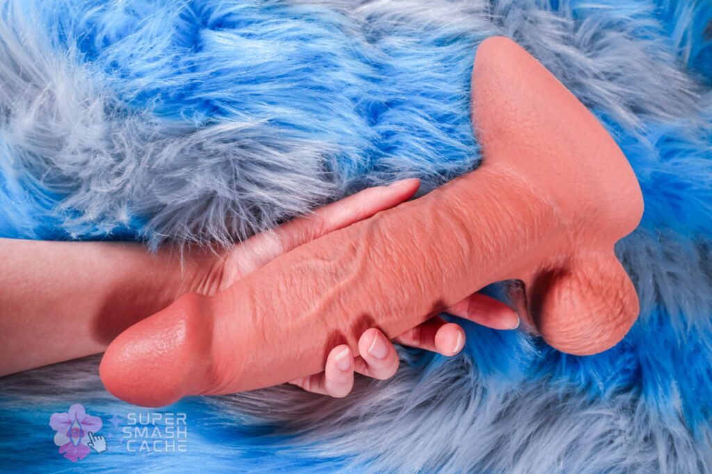 b-Vibe Slipskin Girthy 9" Review: The Most Realistic-Feeling Sliding Skin Dildo? 8 b-Vibe Slipskin girthy 9" hyper realistic silicone dildo with matte skin-like finish and juicy head