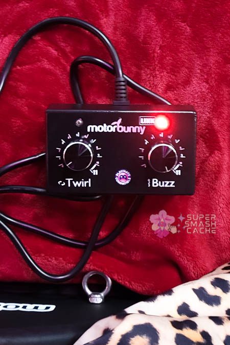 Riding the $1,000 Motorbunny Original, Sybian, and Tremor saddle vibrators broke my brain 8 Motorbunny saddle ride-on vibrator remote control interface with two dials