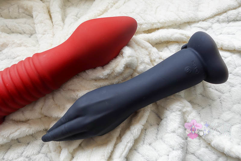 tantus fist trainer vs. b-vibe vibrating fist hand dildo size ocmparison