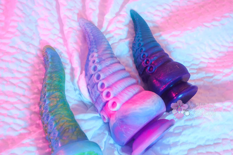 Fabled Toys Review: Lucien Dragon Dildo & Octyra Tentacle for Affordable Fantasy Fucking 16 Uberrime Teuthida, Bad Dragon Ika knockoff, and Fabled Toys Octyra tentacle dildos
