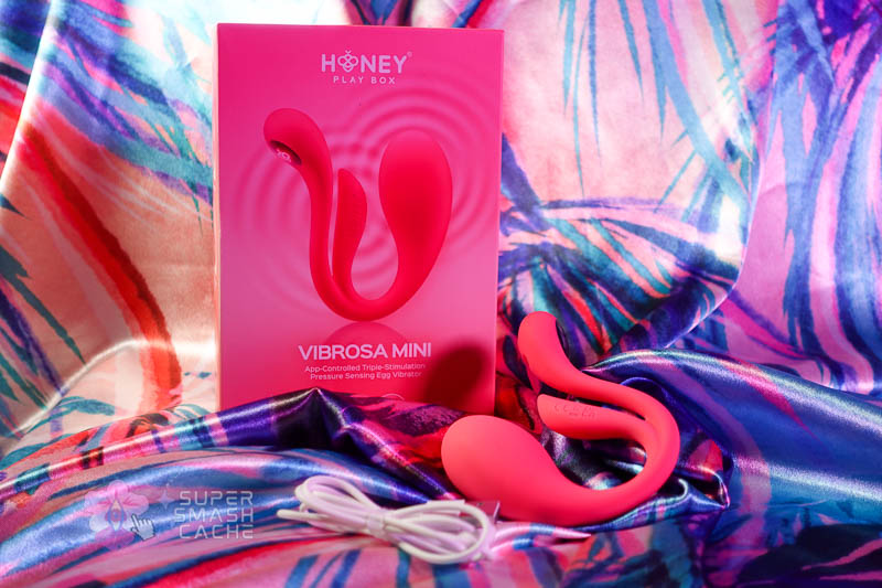 Review: Honey Play Box Vibrosa Mini vs. Lovense Lush 4 Bluetooth Egg Vibes 5 Honey Play Box Vibrosa Mini bluetooth egg vibrator and packaging