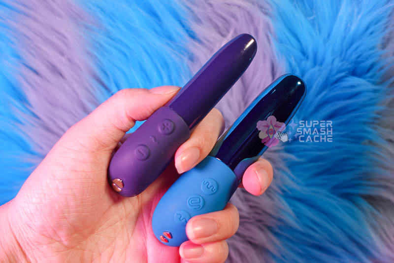 Nu Sensuelle Nikita Review: the new most powerful bullet vibrator? 8 We-Vibe Tango X vs. Nu Sensuelle Nikita bullet vibrators top view