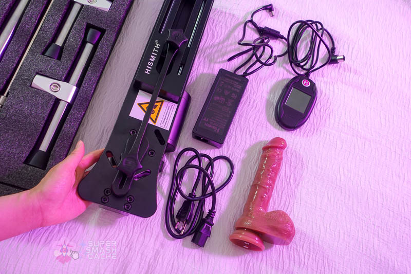 Hismith Premium 4.0 sex machine unit and cords