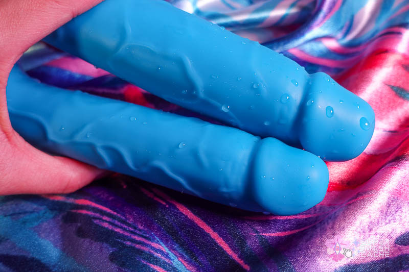 6 Silicone Double Dildos for Body-Safe DP (2026 Edition) 10 ns novelties colours u-shaped realistic head double penetration dildo with tips squished together