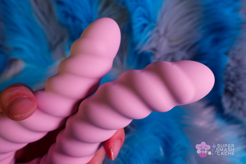 6 Silicone Double Dildos for Body-Safe DP (2026 Edition) 16 tentra cor unicorn vibrating double dildo with curved tips and ribbed shaft