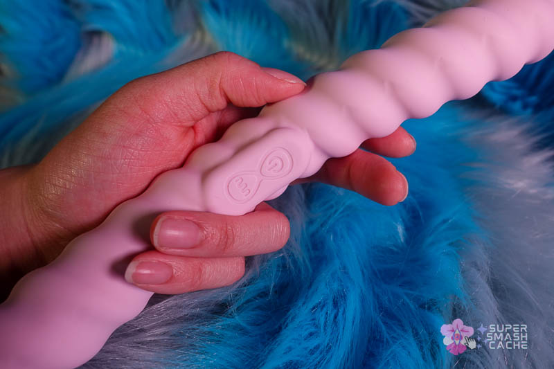 6 Silicone Double Dildos for Body-Safe DP (2026 Edition) 17 tentra cor silicone unicorn double dildo control panel